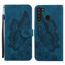 Load image into Gallery viewer, Retro Skin Feel Butterflies Embossing Horizontal Flip Leather Case with Holder &amp; Card Slots &amp; Wallet, For Samsung Galaxy A11, For Samsung Galaxy A12 5G, For Samsung Galaxy A21, For Samsung Galaxy A21s, For Samsung Galaxy A42 5G, For Samsung Galaxy A51 ...