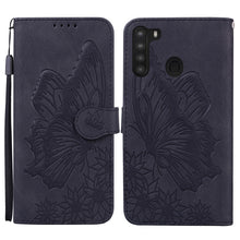 Load image into Gallery viewer, Retro Skin Feel Butterflies Embossing Horizontal Flip Leather Case with Holder &amp; Card Slots &amp; Wallet, For Samsung Galaxy A11, For Samsung Galaxy A12 5G, For Samsung Galaxy A21, For Samsung Galaxy A21s, For Samsung Galaxy A42 5G, For Samsung Galaxy A51 ...