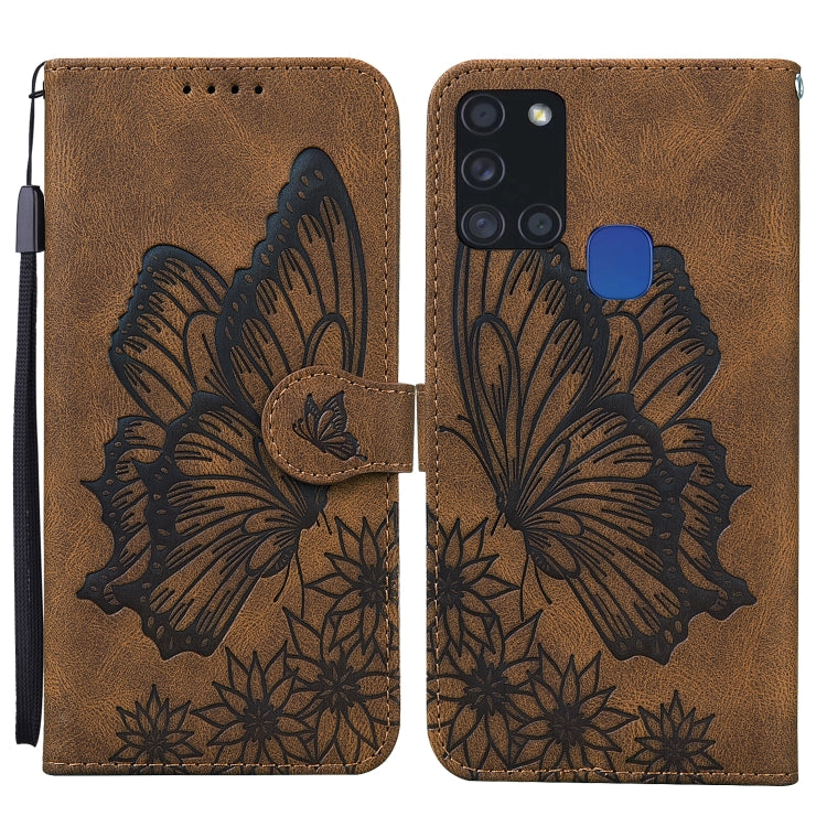 Retro Skin Feel Butterflies Embossing Horizontal Flip Leather Case with Holder & Card Slots & Wallet, For Samsung Galaxy A11, For Samsung Galaxy A12 5G, For Samsung Galaxy A21, For Samsung Galaxy A21s, For Samsung Galaxy A42 5G, For Samsung Galaxy A51 ...