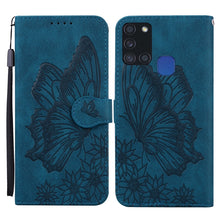 Load image into Gallery viewer, Retro Skin Feel Butterflies Embossing Horizontal Flip Leather Case with Holder &amp; Card Slots &amp; Wallet, For Samsung Galaxy A11, For Samsung Galaxy A12 5G, For Samsung Galaxy A21, For Samsung Galaxy A21s, For Samsung Galaxy A42 5G, For Samsung Galaxy A51 ...