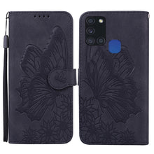 Load image into Gallery viewer, Retro Skin Feel Butterflies Embossing Horizontal Flip Leather Case with Holder &amp; Card Slots &amp; Wallet, For Samsung Galaxy A11, For Samsung Galaxy A12 5G, For Samsung Galaxy A21, For Samsung Galaxy A21s, For Samsung Galaxy A42 5G, For Samsung Galaxy A51 ...