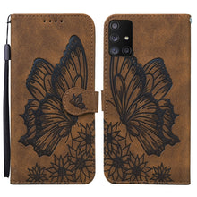 Load image into Gallery viewer, Retro Skin Feel Butterflies Embossing Horizontal Flip Leather Case with Holder &amp; Card Slots &amp; Wallet, For Samsung Galaxy A11, For Samsung Galaxy A12 5G, For Samsung Galaxy A21, For Samsung Galaxy A21s, For Samsung Galaxy A42 5G, For Samsung Galaxy A51 ...