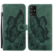 Load image into Gallery viewer, Retro Skin Feel Butterflies Embossing Horizontal Flip Leather Case with Holder &amp; Card Slots &amp; Wallet, For Samsung Galaxy A11, For Samsung Galaxy A12 5G, For Samsung Galaxy A21, For Samsung Galaxy A21s, For Samsung Galaxy A42 5G, For Samsung Galaxy A51 ...