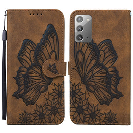 Retro Skin Feel Butterflies Embossing Horizontal Flip Leather Case with Holder & Card Slots & Wallet, For Samsung Galaxy Note20 5G, For Samsung Galaxy S20, For Samsung Galaxy S20 FE, For Samsung Galaxy S20+, For Samsung Galaxy S20 Ultra                ...