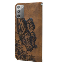Load image into Gallery viewer, Retro Skin Feel Butterflies Embossing Horizontal Flip Leather Case with Holder &amp; Card Slots &amp; Wallet, For Samsung Galaxy Note20 5G, For Samsung Galaxy S20, For Samsung Galaxy S20 FE, For Samsung Galaxy S20+, For Samsung Galaxy S20 Ultra                ...