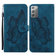 Load image into Gallery viewer, Retro Skin Feel Butterflies Embossing Horizontal Flip Leather Case with Holder &amp; Card Slots &amp; Wallet, For Samsung Galaxy Note20 5G, For Samsung Galaxy S20, For Samsung Galaxy S20 FE, For Samsung Galaxy S20+, For Samsung Galaxy S20 Ultra                ...
