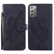 Load image into Gallery viewer, Retro Skin Feel Butterflies Embossing Horizontal Flip Leather Case with Holder &amp; Card Slots &amp; Wallet, For Samsung Galaxy Note20 5G, For Samsung Galaxy S20, For Samsung Galaxy S20 FE, For Samsung Galaxy S20+, For Samsung Galaxy S20 Ultra                ...