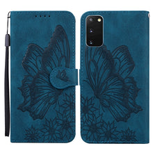 Load image into Gallery viewer, Retro Skin Feel Butterflies Embossing Horizontal Flip Leather Case with Holder &amp; Card Slots &amp; Wallet, For Samsung Galaxy Note20 5G, For Samsung Galaxy S20, For Samsung Galaxy S20 FE, For Samsung Galaxy S20+, For Samsung Galaxy S20 Ultra                ...