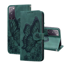 Load image into Gallery viewer, Retro Skin Feel Butterflies Embossing Horizontal Flip Leather Case with Holder &amp; Card Slots &amp; Wallet, For Samsung Galaxy Note20 5G, For Samsung Galaxy S20, For Samsung Galaxy S20 FE, For Samsung Galaxy S20+, For Samsung Galaxy S20 Ultra                ...