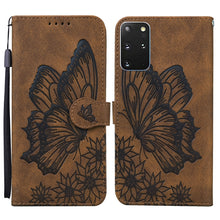 Load image into Gallery viewer, Retro Skin Feel Butterflies Embossing Horizontal Flip Leather Case with Holder &amp; Card Slots &amp; Wallet, For Samsung Galaxy Note20 5G, For Samsung Galaxy S20, For Samsung Galaxy S20 FE, For Samsung Galaxy S20+, For Samsung Galaxy S20 Ultra                ...