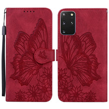 Load image into Gallery viewer, Retro Skin Feel Butterflies Embossing Horizontal Flip Leather Case with Holder &amp; Card Slots &amp; Wallet, For Samsung Galaxy Note20 5G, For Samsung Galaxy S20, For Samsung Galaxy S20 FE, For Samsung Galaxy S20+, For Samsung Galaxy S20 Ultra                ...