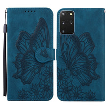 Load image into Gallery viewer, Retro Skin Feel Butterflies Embossing Horizontal Flip Leather Case with Holder &amp; Card Slots &amp; Wallet, For Samsung Galaxy Note20 5G, For Samsung Galaxy S20, For Samsung Galaxy S20 FE, For Samsung Galaxy S20+, For Samsung Galaxy S20 Ultra                ...