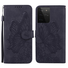 Load image into Gallery viewer, Retro Skin Feel Butterflies Embossing Horizontal Flip Leather Case with Holder &amp; Card Slots &amp; Wallet, For Samsung Galaxy Note20 5G, For Samsung Galaxy S20, For Samsung Galaxy S20 FE, For Samsung Galaxy S20+, For Samsung Galaxy S20 Ultra                ...