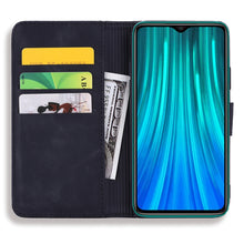 Load image into Gallery viewer, Calf Pattern Mandala Double Folding Design Embossed Leather Case with Wallet &amp; Holder &amp; Card Slots