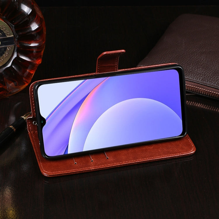 idewei Crazy Horse Texture Horizontal Flip Leather Case with Holder & Card Slots & Wallet, For Xiaomi Redmi 9T, For Xiaomi Redmi Note 9T 5G, For vivo iQOO U3, For Xiaomi Mi 10i 5G, For ZTE Zmax 10