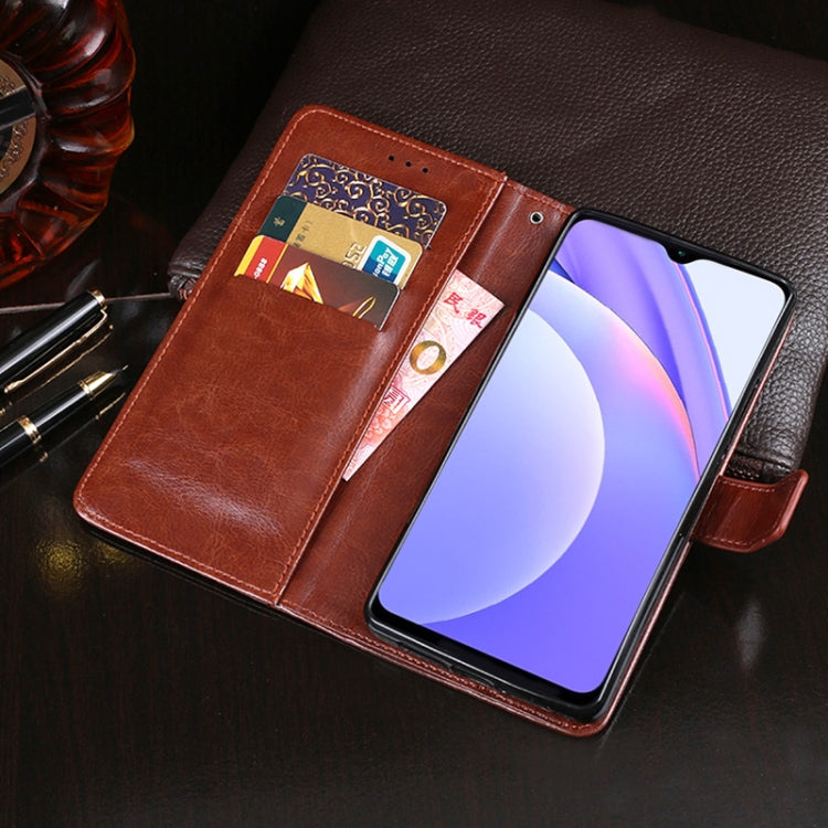 idewei Crazy Horse Texture Horizontal Flip Leather Case with Holder & Card Slots & Wallet, For Xiaomi Redmi 9T, For Xiaomi Redmi Note 9T 5G, For vivo iQOO U3, For Xiaomi Mi 10i 5G, For ZTE Zmax 10