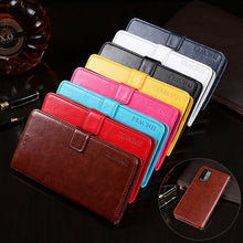 Load image into Gallery viewer, idewei Crazy Horse Texture Horizontal Flip Leather Case with Holder &amp; Card Slots &amp; Wallet, For Xiaomi Redmi 9T, For Xiaomi Redmi Note 9T 5G, For vivo iQOO U3, For Xiaomi Mi 10i 5G, For ZTE Zmax 10