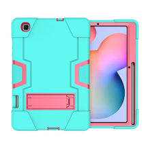 Load image into Gallery viewer, Contrast Color Robot Shockproof Silicon + PC Protective Case with Holder, For Samsung Galaxy Tab S6 Lite P610, For Samsung Galaxy Tab A 8.4 (2020) T307, For Samsung Galaxy Tab A7 10.4 (2020) T500