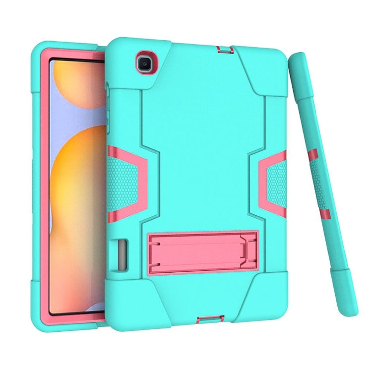 Contrast Color Robot Shockproof Silicon + PC Protective Case with Holder, For Samsung Galaxy Tab S6 Lite P610, For Samsung Galaxy Tab A 8.4 (2020) T307, For Samsung Galaxy Tab A7 10.4 (2020) T500