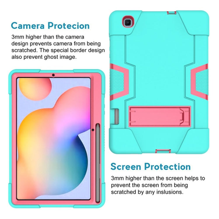 Contrast Color Robot Shockproof Silicon + PC Protective Case with Holder, For Samsung Galaxy Tab S6 Lite P610, For Samsung Galaxy Tab A 8.4 (2020) T307, For Samsung Galaxy Tab A7 10.4 (2020) T500
