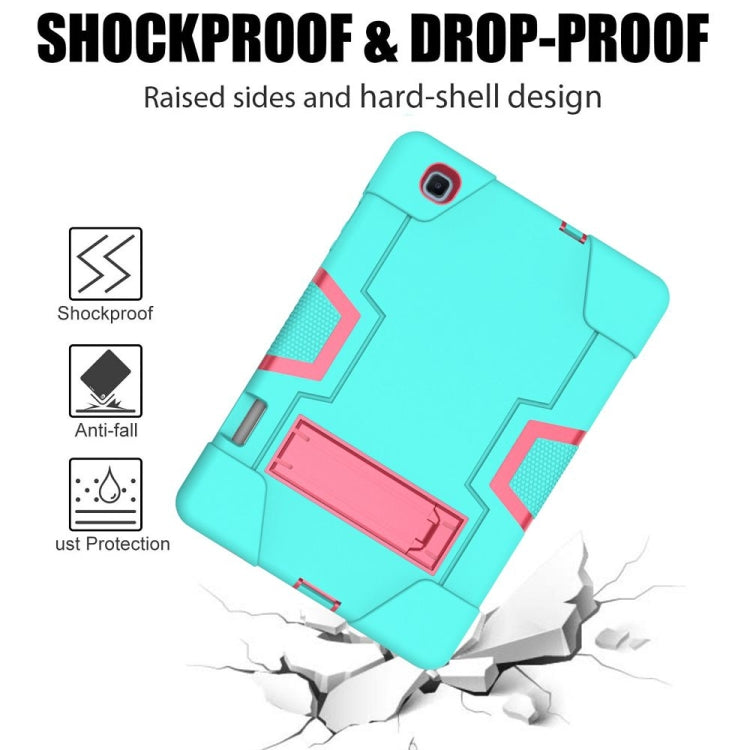 Contrast Color Robot Shockproof Silicon + PC Protective Case with Holder, For Samsung Galaxy Tab S6 Lite P610, For Samsung Galaxy Tab A 8.4 (2020) T307, For Samsung Galaxy Tab A7 10.4 (2020) T500