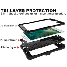Load image into Gallery viewer, Contrast Color Silicone + PC Combination Case with Holder, For iPad mini 3