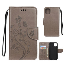 Load image into Gallery viewer, Butterfly Flower Pattern Horizontal Flip Leather Case with Holder &amp; Card Slots &amp; Wallet, For iPhone 11 Pro, For iPhone 11, For iPhone 11 Pro Max