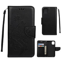 Load image into Gallery viewer, Butterfly Flower Pattern Horizontal Flip Leather Case with Holder &amp; Card Slots &amp; Wallet, For iPhone 11 Pro, For iPhone 11, For iPhone 11 Pro Max
