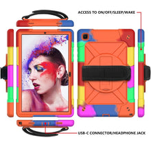 Load image into Gallery viewer, Contrast Color Silicone + PC Combination Case with Holder, For Samsung Galaxy Tab A7 10.4 (2020) T500