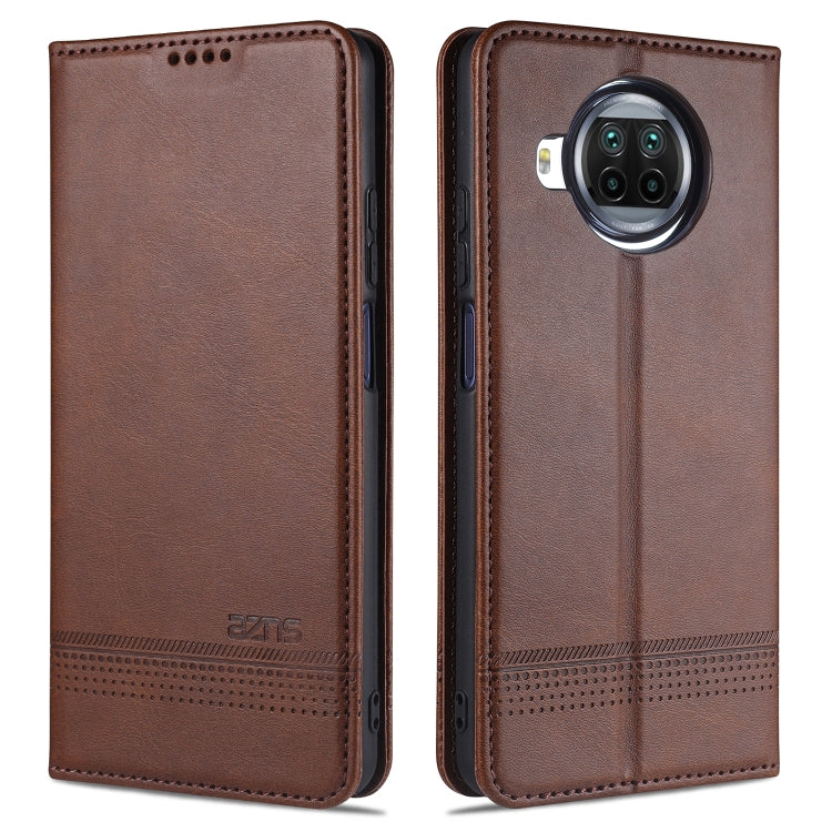 AZNS Magnetic Calf Texture Horizontal Flip Leather Case with Card Slots & Holder & Wallet, For Samsung Galaxy A12, For Samsung Galaxy S21 5G, For Xiaomi Mi 10T Lite 5G