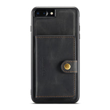 Load image into Gallery viewer, JEEHOOD Retro Magnetic Detachable Protective Case with Wallet &amp; Card Slot &amp; Holder, For iPhone 8 Plus &amp; 7 Plus, For iPhone SE 2022 / SE 2020 &amp; 8 &amp; 7, For iPhone X / XS, For iPhone XR, For iPhone XS Max, For iPhone 11 Pro, For iPhone 11                 ...