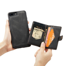 Load image into Gallery viewer, JEEHOOD Retro Magnetic Detachable Protective Case with Wallet &amp; Card Slot &amp; Holder, For iPhone 8 Plus &amp; 7 Plus, For iPhone SE 2022 / SE 2020 &amp; 8 &amp; 7, For iPhone X / XS, For iPhone XR, For iPhone XS Max, For iPhone 11 Pro, For iPhone 11                 ...