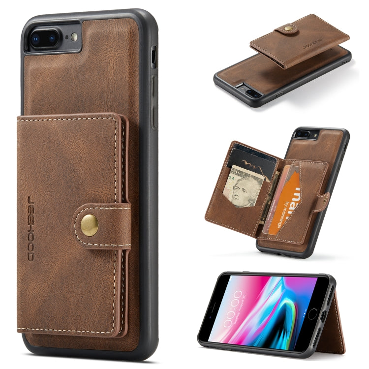 JEEHOOD Retro Magnetic Detachable Protective Case with Wallet & Card Slot & Holder, For iPhone 8 Plus & 7 Plus, For iPhone SE 2022 / SE 2020 & 8 & 7, For iPhone X / XS, For iPhone XR, For iPhone XS Max, For iPhone 11 Pro, For iPhone 11                 ...