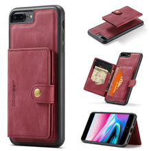 Load image into Gallery viewer, JEEHOOD Retro Magnetic Detachable Protective Case with Wallet &amp; Card Slot &amp; Holder, For iPhone 8 Plus &amp; 7 Plus, For iPhone SE 2022 / SE 2020 &amp; 8 &amp; 7, For iPhone X / XS, For iPhone XR, For iPhone XS Max, For iPhone 11 Pro, For iPhone 11                 ...