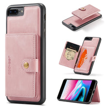 Load image into Gallery viewer, JEEHOOD Retro Magnetic Detachable Protective Case with Wallet &amp; Card Slot &amp; Holder, For iPhone 8 Plus &amp; 7 Plus, For iPhone SE 2022 / SE 2020 &amp; 8 &amp; 7, For iPhone X / XS, For iPhone XR, For iPhone XS Max, For iPhone 11 Pro, For iPhone 11                 ...