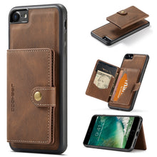 Load image into Gallery viewer, JEEHOOD Retro Magnetic Detachable Protective Case with Wallet &amp; Card Slot &amp; Holder, For iPhone 8 Plus &amp; 7 Plus, For iPhone SE 2022 / SE 2020 &amp; 8 &amp; 7, For iPhone X / XS, For iPhone XR, For iPhone XS Max, For iPhone 11 Pro, For iPhone 11                 ...
