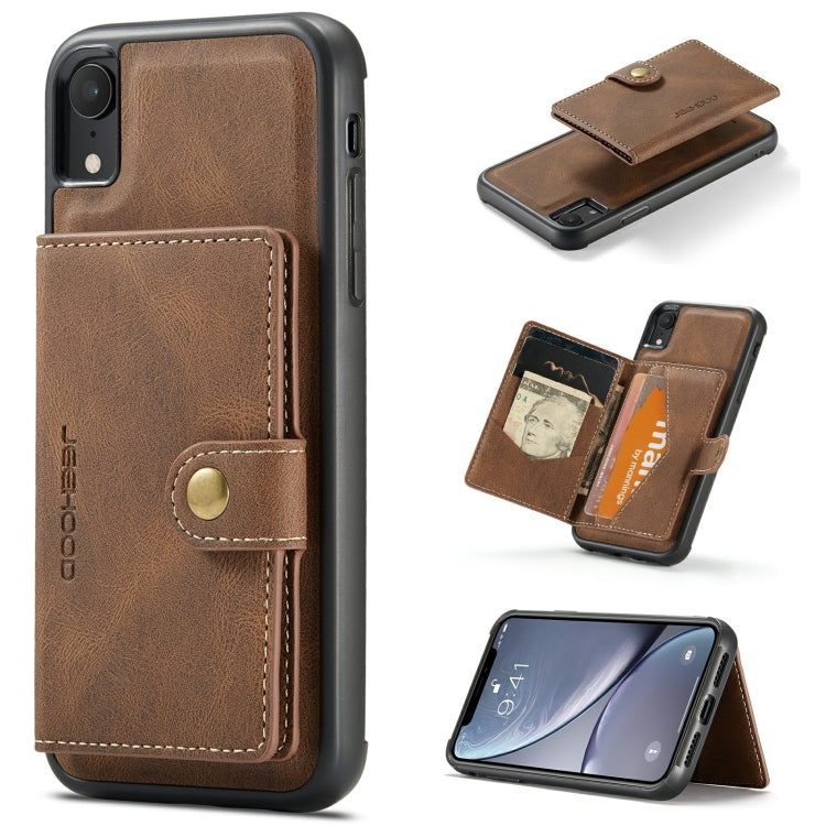 JEEHOOD Retro Magnetic Detachable Protective Case with Wallet & Card Slot & Holder, For iPhone 8 Plus & 7 Plus, For iPhone SE 2022 / SE 2020 & 8 & 7, For iPhone X / XS, For iPhone XR, For iPhone XS Max, For iPhone 11 Pro, For iPhone 11                 ...