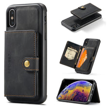 Load image into Gallery viewer, JEEHOOD Retro Magnetic Detachable Protective Case with Wallet &amp; Card Slot &amp; Holder, For iPhone 8 Plus &amp; 7 Plus, For iPhone SE 2022 / SE 2020 &amp; 8 &amp; 7, For iPhone X / XS, For iPhone XR, For iPhone XS Max, For iPhone 11 Pro, For iPhone 11                 ...