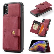 Load image into Gallery viewer, JEEHOOD Retro Magnetic Detachable Protective Case with Wallet &amp; Card Slot &amp; Holder, For iPhone 8 Plus &amp; 7 Plus, For iPhone SE 2022 / SE 2020 &amp; 8 &amp; 7, For iPhone X / XS, For iPhone XR, For iPhone XS Max, For iPhone 11 Pro, For iPhone 11                 ...
