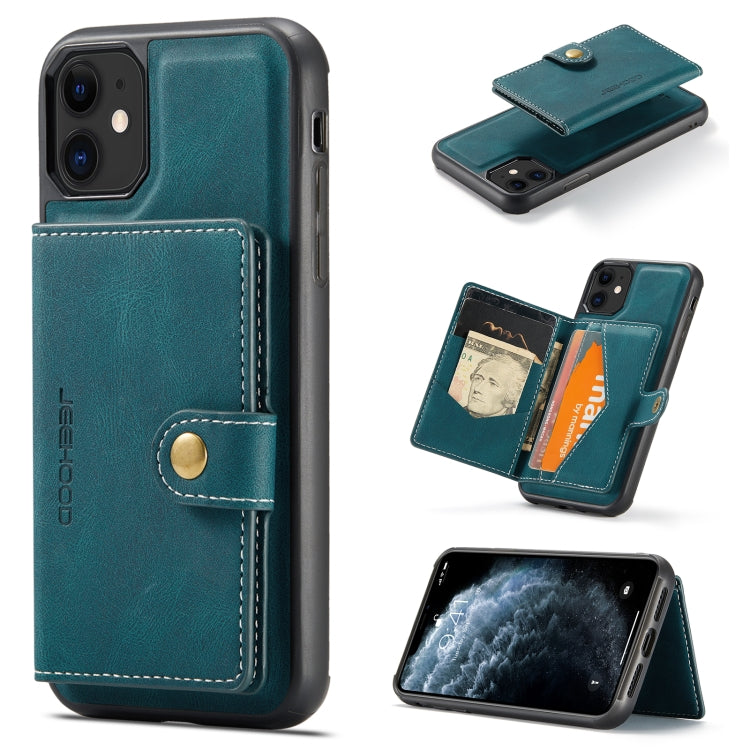 JEEHOOD Retro Magnetic Detachable Protective Case with Wallet & Card Slot & Holder, For iPhone 8 Plus & 7 Plus, For iPhone SE 2022 / SE 2020 & 8 & 7, For iPhone X / XS, For iPhone XR, For iPhone XS Max, For iPhone 11 Pro, For iPhone 11                 ...