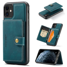 Load image into Gallery viewer, JEEHOOD Retro Magnetic Detachable Protective Case with Wallet &amp; Card Slot &amp; Holder, For iPhone 8 Plus &amp; 7 Plus, For iPhone SE 2022 / SE 2020 &amp; 8 &amp; 7, For iPhone X / XS, For iPhone XR, For iPhone XS Max, For iPhone 11 Pro, For iPhone 11                 ...