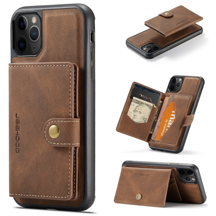 JEEHOOD Retro Magnetic Detachable Protective Case with Wallet & Card Slot & Holder, For iPhone 8 Plus & 7 Plus, For iPhone SE 2022 / SE 2020 & 8 & 7, For iPhone X / XS, For iPhone XR, For iPhone XS Max, For iPhone 11 Pro, For iPhone 11                 ...
