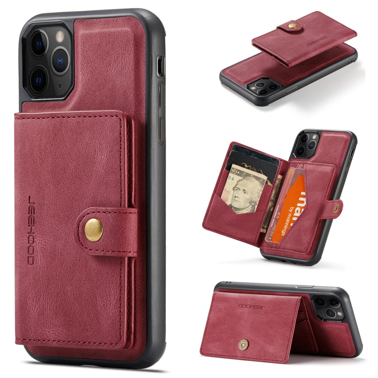 JEEHOOD Retro Magnetic Detachable Protective Case with Wallet & Card Slot & Holder, For iPhone 8 Plus & 7 Plus, For iPhone SE 2022 / SE 2020 & 8 & 7, For iPhone X / XS, For iPhone XR, For iPhone XS Max, For iPhone 11 Pro, For iPhone 11                 ...