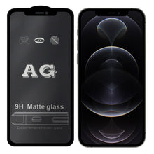 Load image into Gallery viewer, AG Matte Frosted Full Cover Tempered Glass Film, For iPhone 12 mini, For iPhone 12 / 12 Pro, For iPhone 12 Pro Max