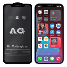 Load image into Gallery viewer, AG Matte Frosted Full Cover Tempered Glass Film, For iPhone 12 mini, For iPhone 12 / 12 Pro, For iPhone 12 Pro Max