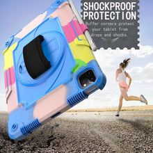 Load image into Gallery viewer, 360 Degree Rotation Turntable Contrast Color Robot Shockproof Silicone + PC Protective Case with Holder, For iPad Air 2022 / 2020 10.9 / Pro 11 (2020), For iPad 10.2 / 10.2 (2020) / Pro 10.5