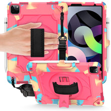 Load image into Gallery viewer, 360 Degree Rotation Turntable Contrast Color Robot Shockproof Silicone + PC Protective Case with Holder, For iPad Air 2022 / 2020 10.9 / Pro 11 (2020), For iPad 10.2 / 10.2 (2020) / Pro 10.5