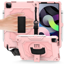Load image into Gallery viewer, 360 Degree Rotation Turntable Contrast Color Robot Shockproof Silicone + PC Protective Case with Holder, For iPad Air 2022 / 2020 10.9 / Pro 11 (2020), For iPad 10.2 / 10.2 (2020) / Pro 10.5