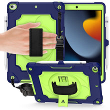 Load image into Gallery viewer, 360 Degree Rotation Turntable Contrast Color Robot Shockproof Silicone + PC Protective Case with Holder, For iPad Air 2022 / 2020 10.9 / Pro 11 (2020), For iPad 10.2 / 10.2 (2020) / Pro 10.5