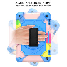 Load image into Gallery viewer, 360 Degree Rotation Turntable Contrast Color Robot Shockproof Silicone + PC Protective Case with Holder, For Amazon Kindle Fire HD 8 2020, For Samsung Tab A 8.0 (2019)/T290, For Samsung Galaxy Tab A7 10.4 (2020)/T500                                    ...